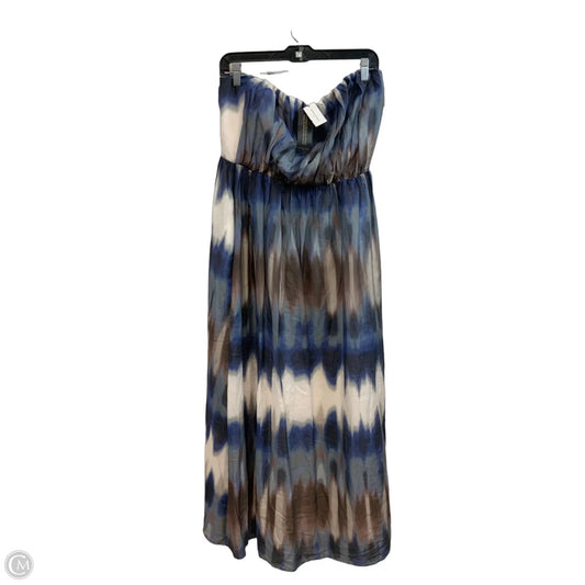 Dress Casual Maxi By Banana Republic In Blue, Size: L
