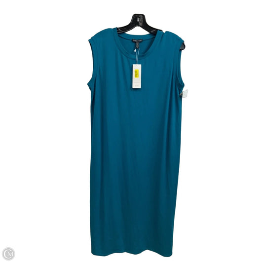 Dress Casual Midi By Eileen Fisher In Blue, Size: S