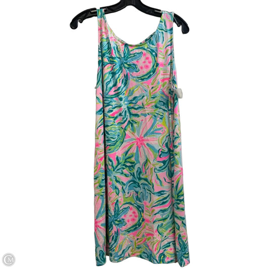 Dress Casual Short By Lilly Pulitzer In Green & Pink, Size: L