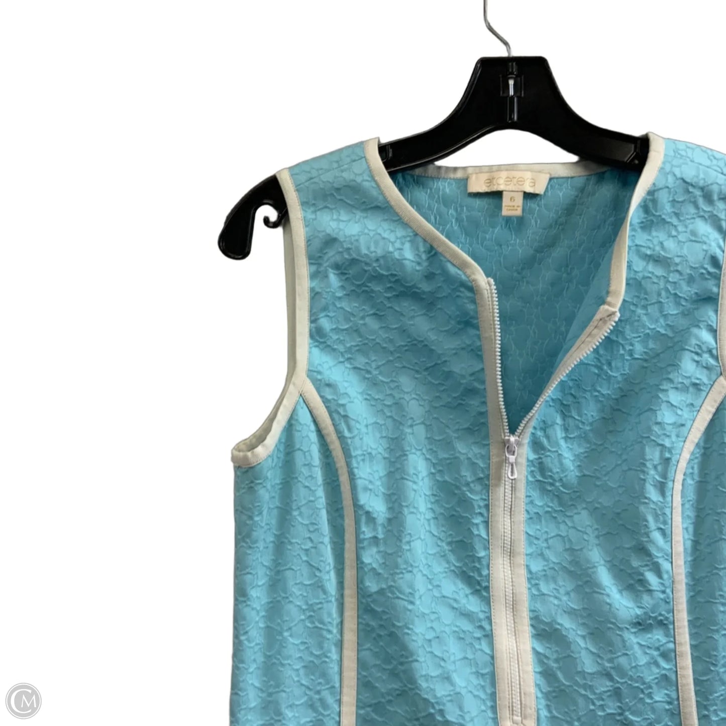 Dress Casual Short By Etcetra In Blue, Size: S