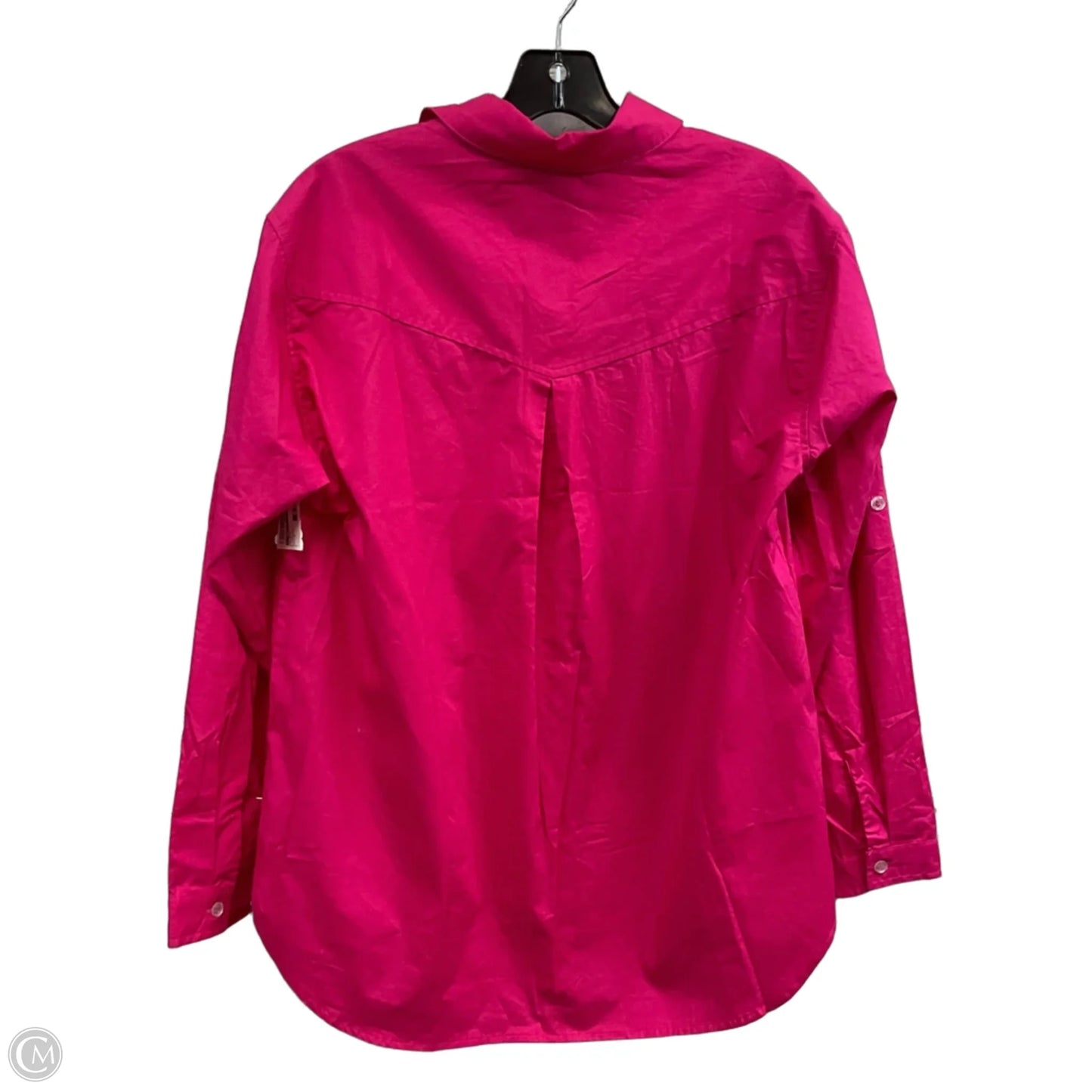 Blouse Long Sleeve By CRESCENT In Pink, Size: S