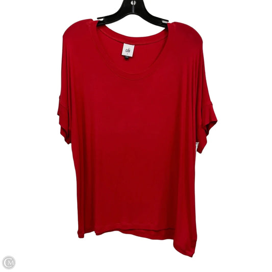 Top Short Sleeve By Cabi In Red, Size: S