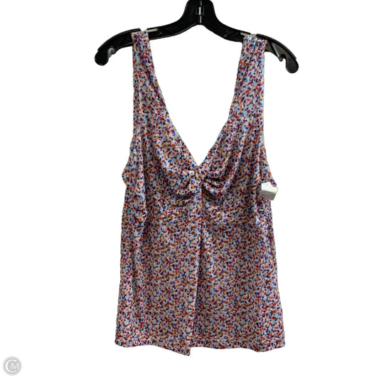 Top Sleeveless By Cabi In Red, Size: L