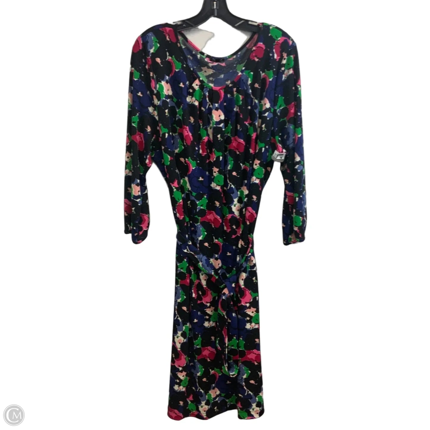 Dress Casual Midi By Talbots In Black, Size: 2x