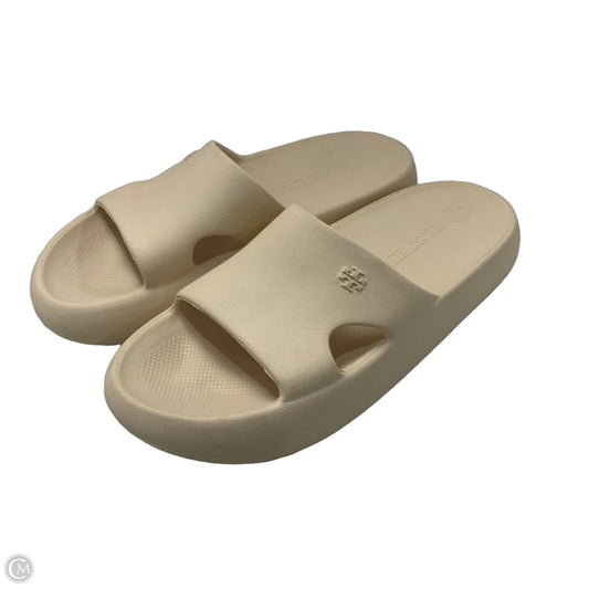 Sandals Designer By Tory Burch In Cream, Size: 8