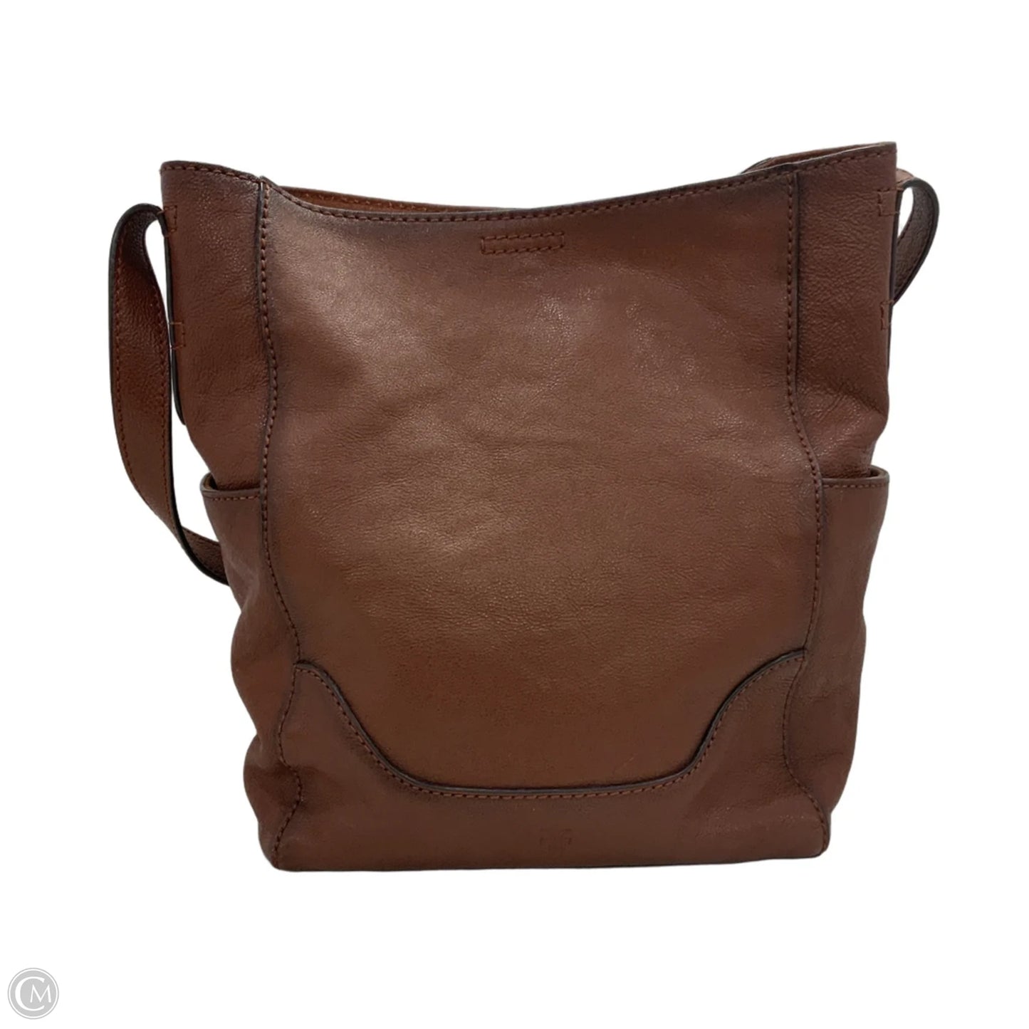 Handbag Leather By Frye, Size: Medium