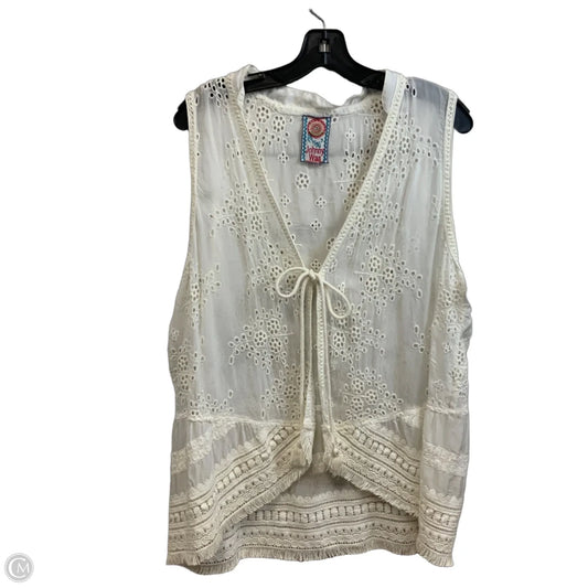 Vest Other By Johnny Was In White, Size: M