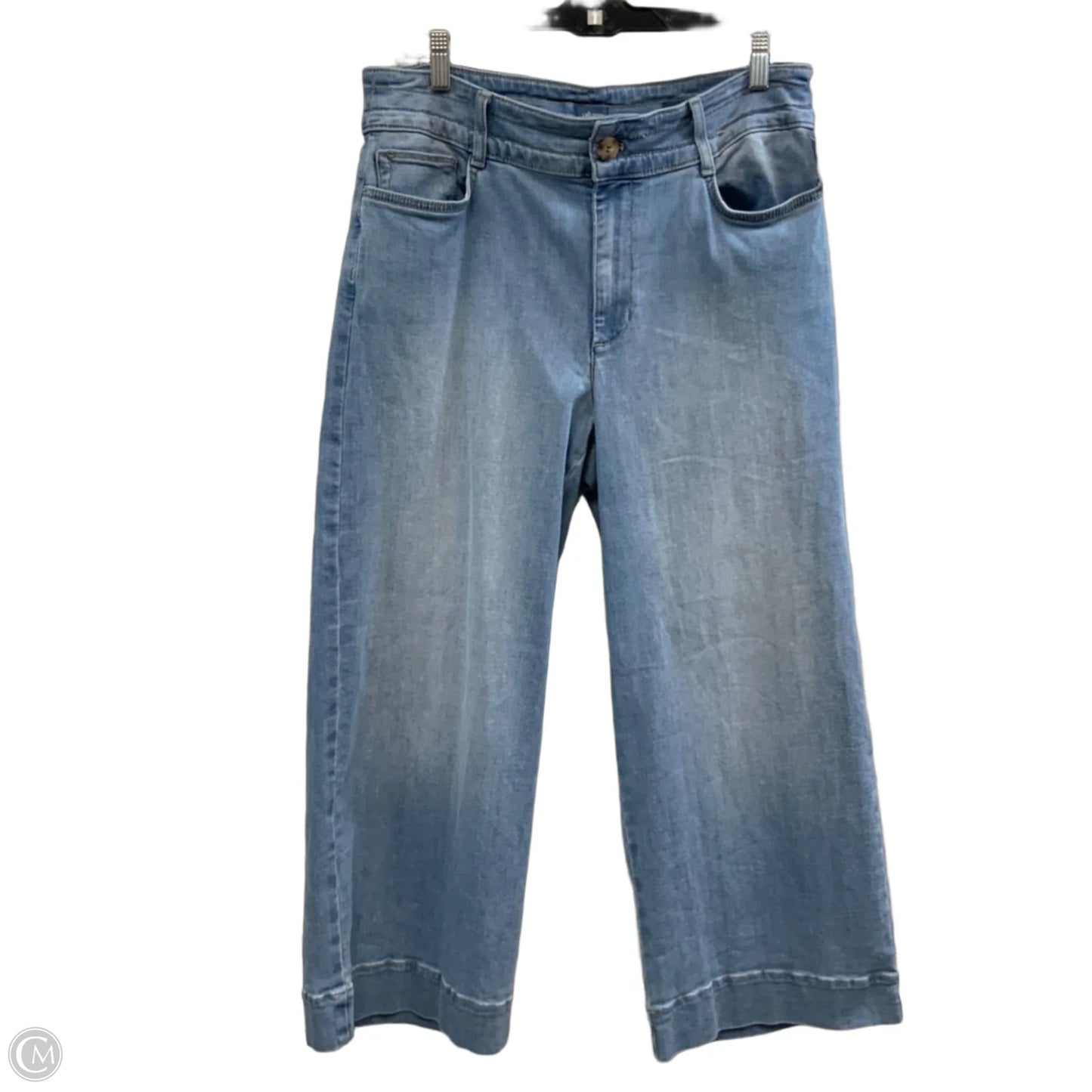 Jeans Wide Leg By J. Jill In Blue Denim, Size: 12