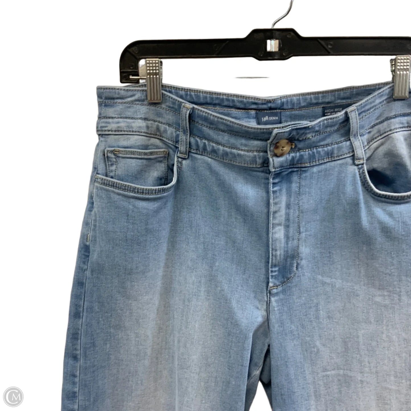 Jeans Wide Leg By J. Jill In Blue Denim, Size: 12