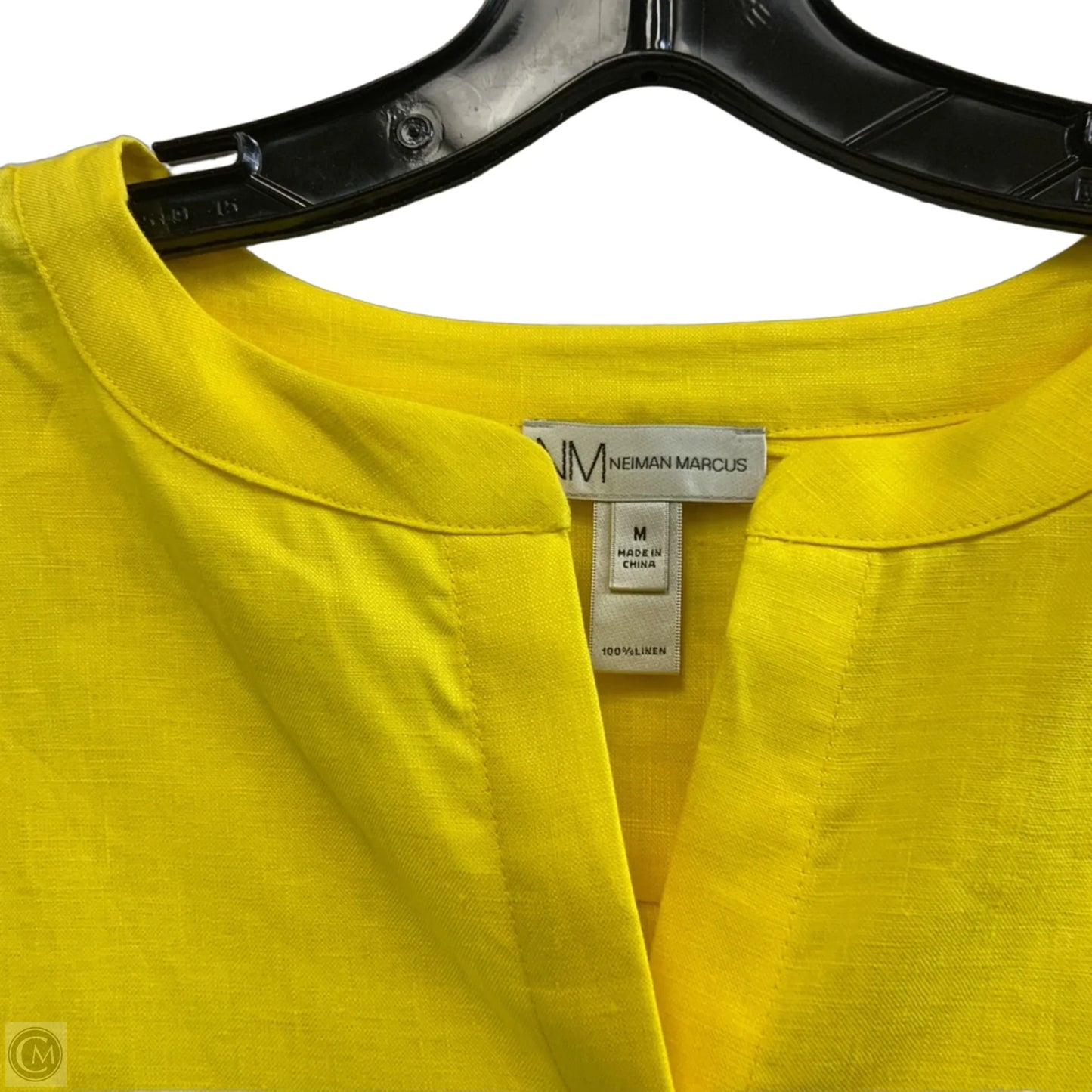 Blouse Designer By Neiman Marcus In Yellow, Size: M