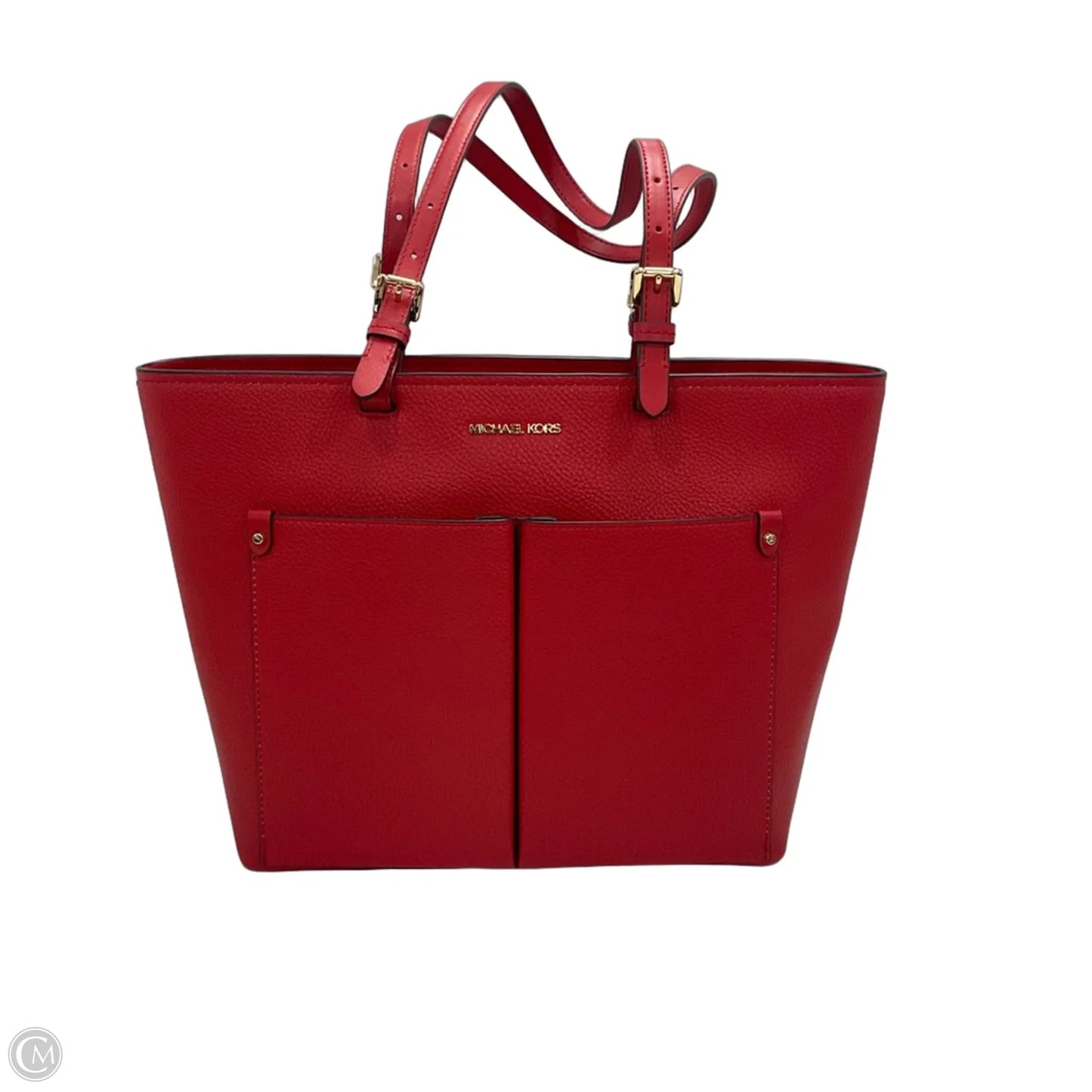 Handbag Leather By Michael By Michael Kors, Size: Medium