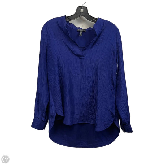 Blouse Long Sleeve By Eileen Fisher In Blue, Size: Sp