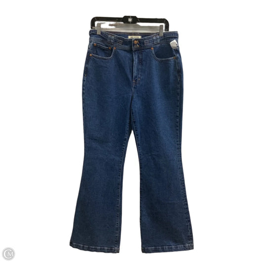 Jeans Flared By Madewell In Blue Denim, Size: 8