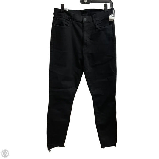 Jeans Skinny By Mother In Black Denim, Size: 10