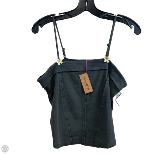 Top Sleeveless By Natural Life In Grey, Size: L