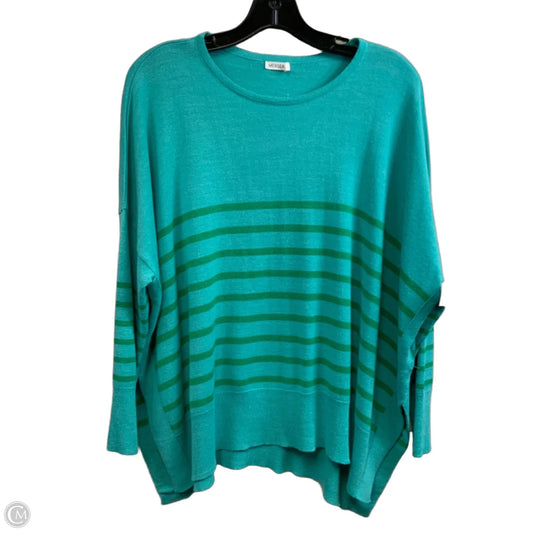 Top 3/4 Sleeve By Mer Sea In Green, Size: Osfm