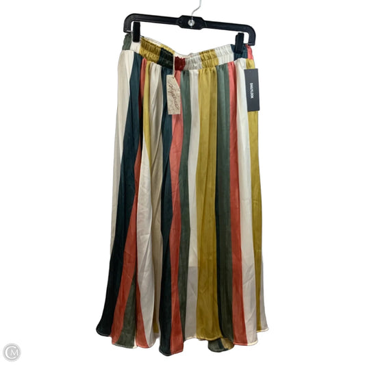 Skirt Maxi By Mystree In Green & Yellow, Size: M