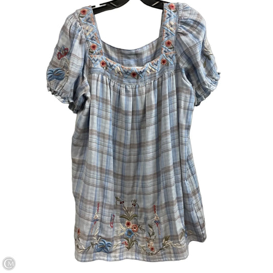 Top Short Sleeve By KARYN SEA In Blue, Size: M