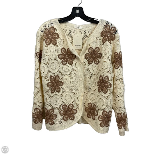 Cardigan By Sapphire Collection In Cream, Size: L