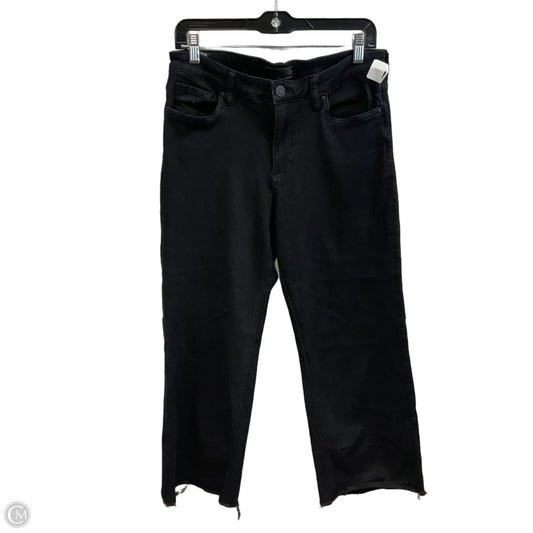 Jeans Wide Leg By Kut In Black Denim, Size: 10