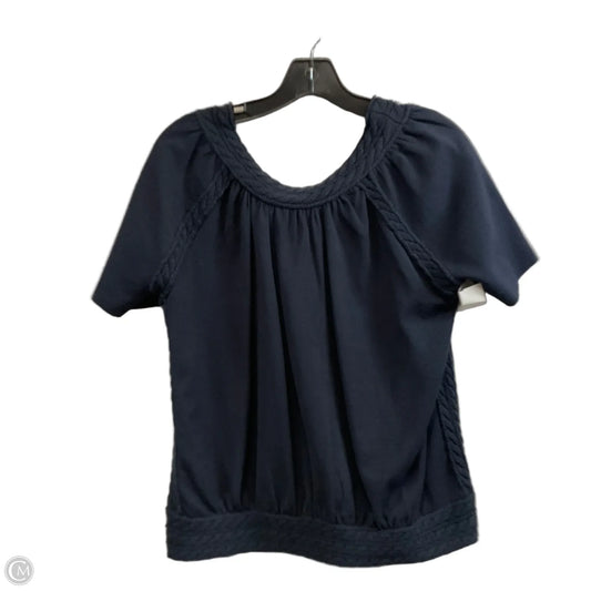 Top Short Sleeve By Cabi In Blue, Size: M