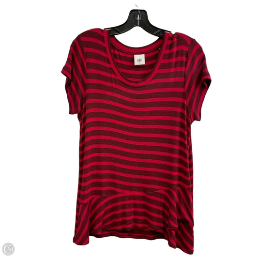 Top Short Sleeve By Cabi In Red, Size: S