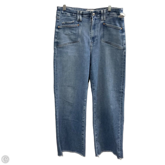 Jeans Wide Leg By Paige In Blue Denim, Size: 8