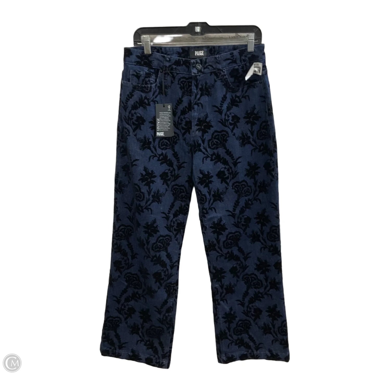 Jeans Wide Leg By Paige In Blue Denim, Size: 10