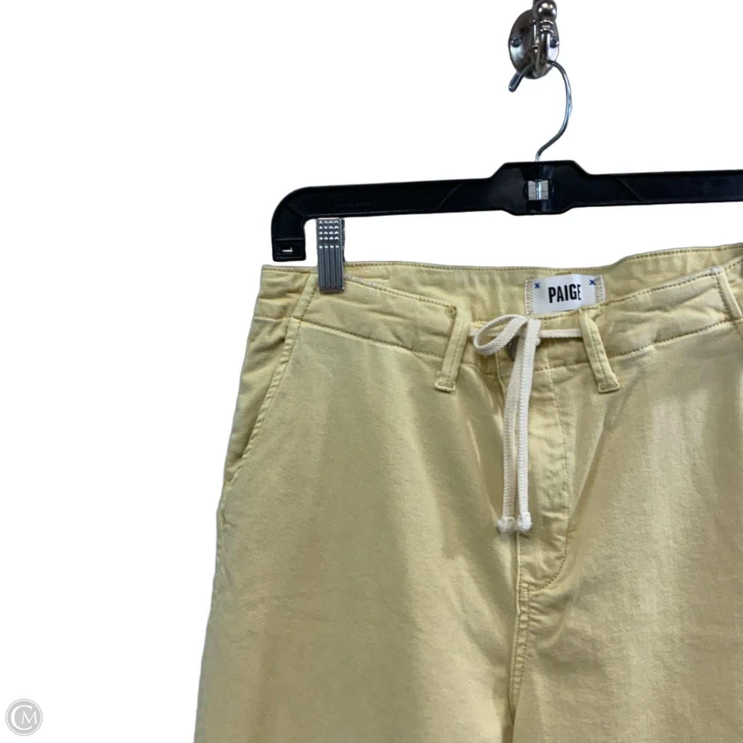 Jeans Wide Leg By Paige In Yellow Denim, Size: 10