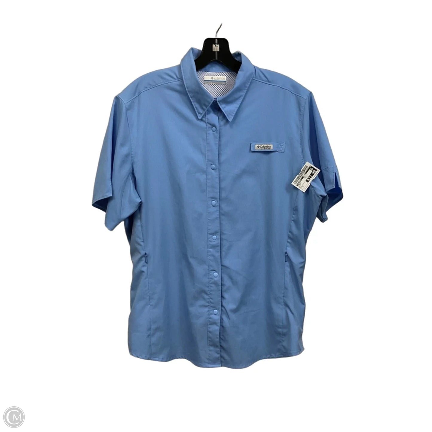 Top Short Sleeve By Columbia In Blue, Size: L