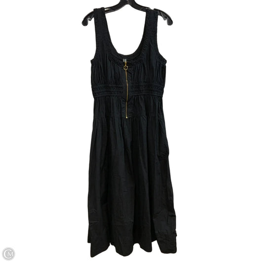Dress Casual Midi By Anthropologie In Black, Size: M