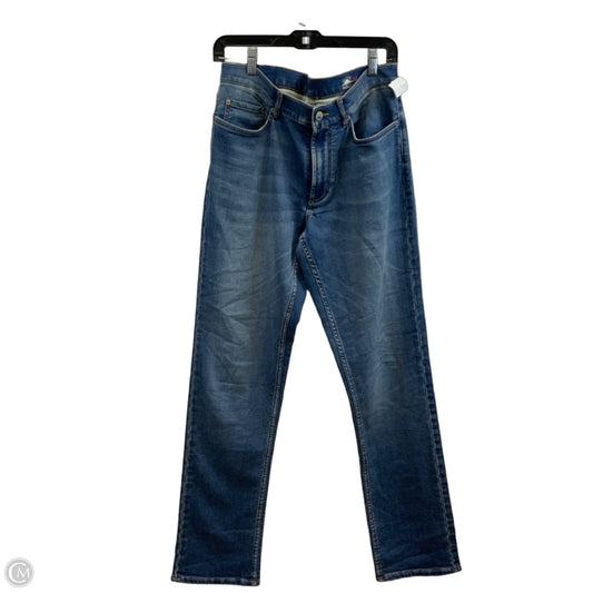 Jeans Straight By Faherty In Blue Denim, Size: 14
