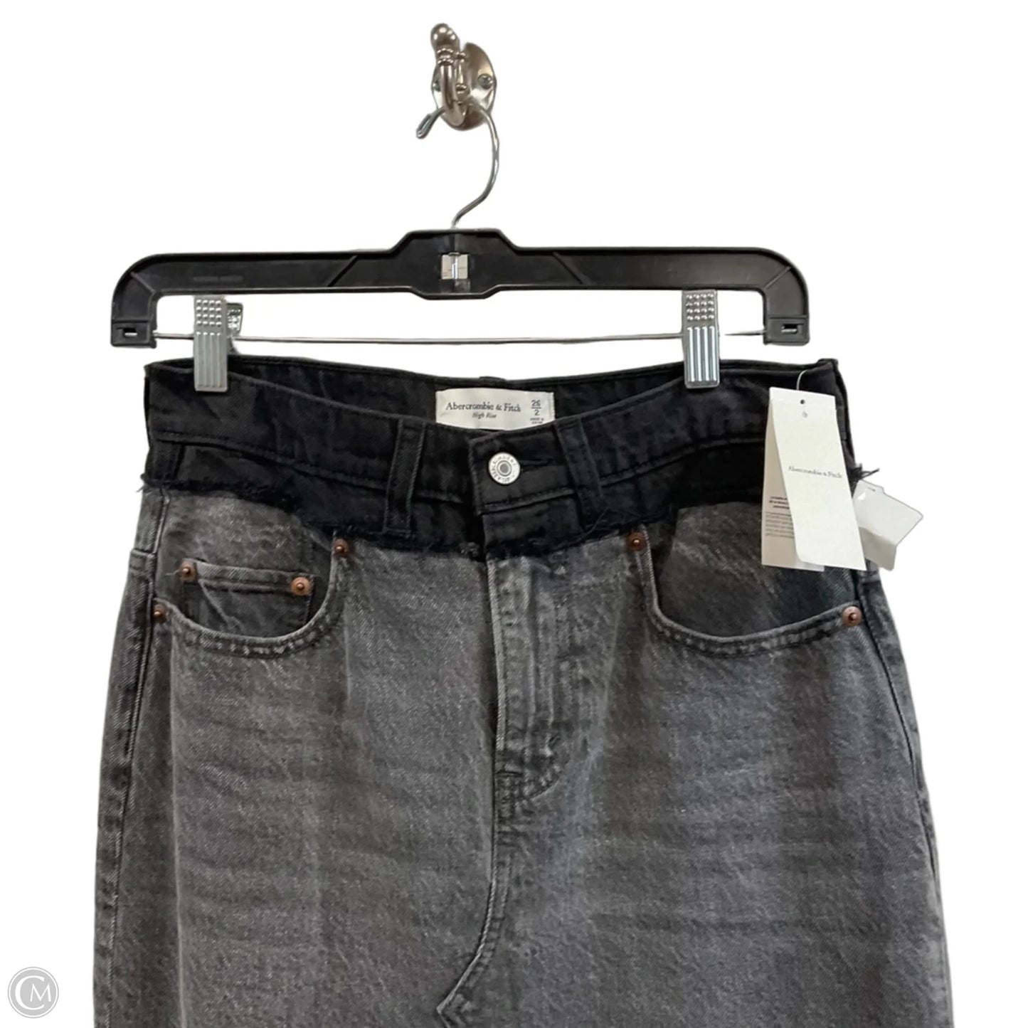 Skirt Maxi By Abercrombie And Fitch In Black Denim, Size: 2