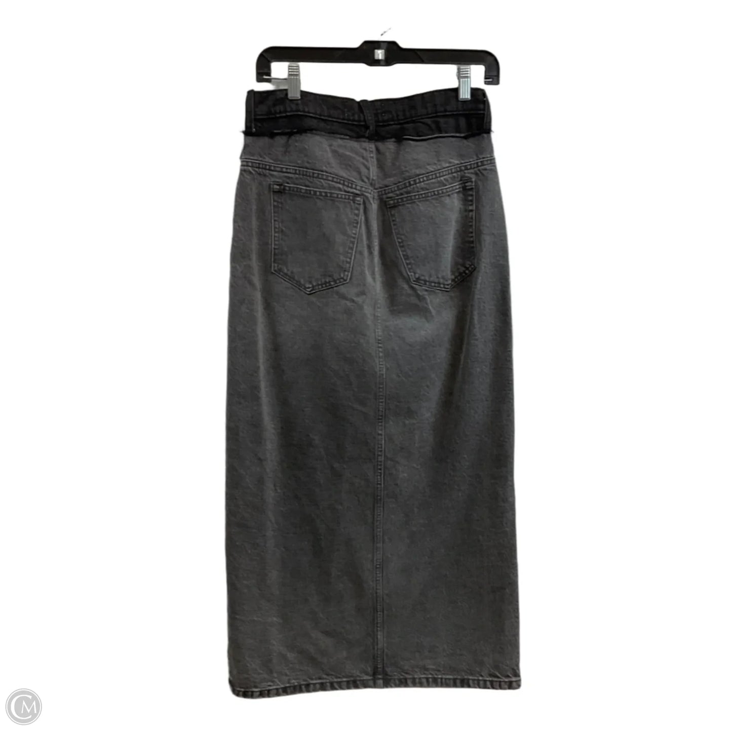 Skirt Maxi By Abercrombie And Fitch In Black Denim, Size: 2
