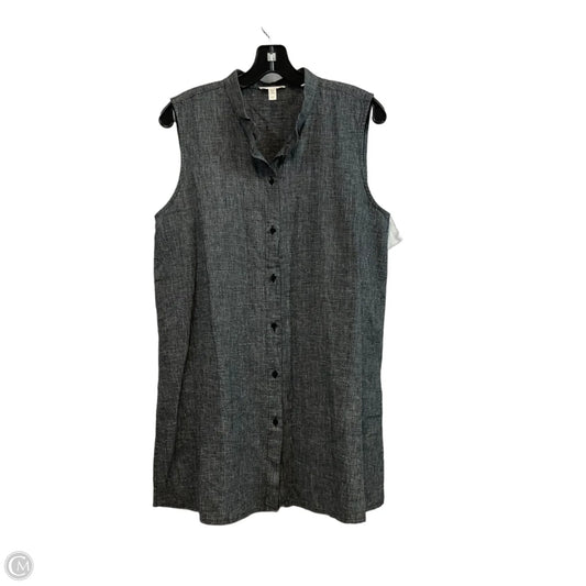 Blouse Sleeveless By Eileen Fisher In Black, Size: M