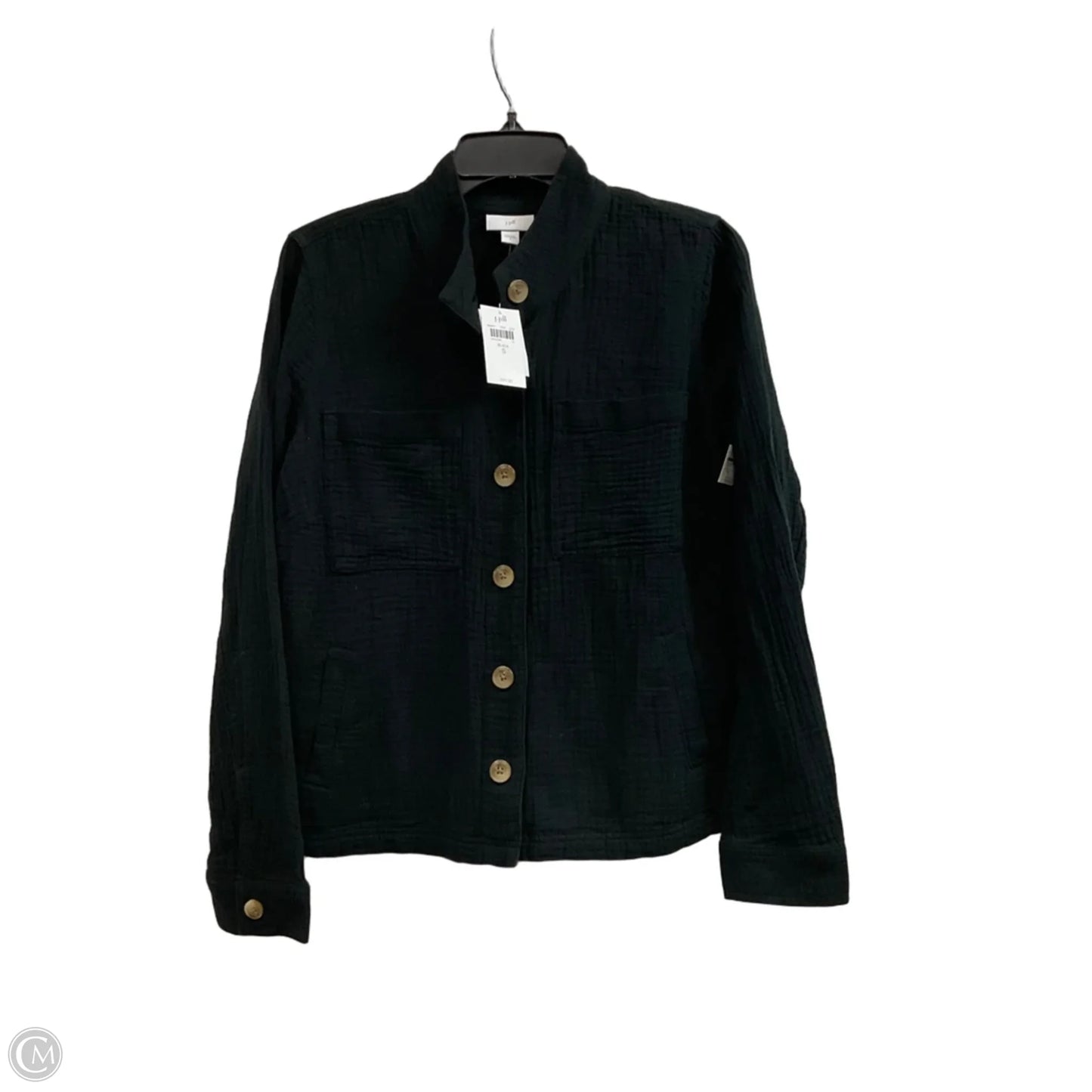 Blouse Long Sleeve By J. Jill In Black, Size: S