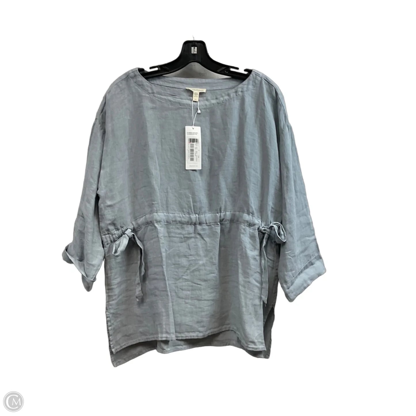Blouse 3/4 Sleeve By Eileen Fisher In Blue, Size: S