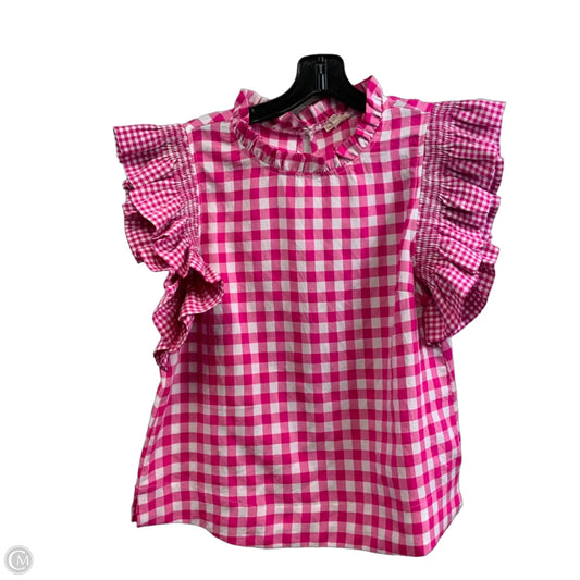 Blouse Short Sleeve By Jodifl In Pink, Size: S