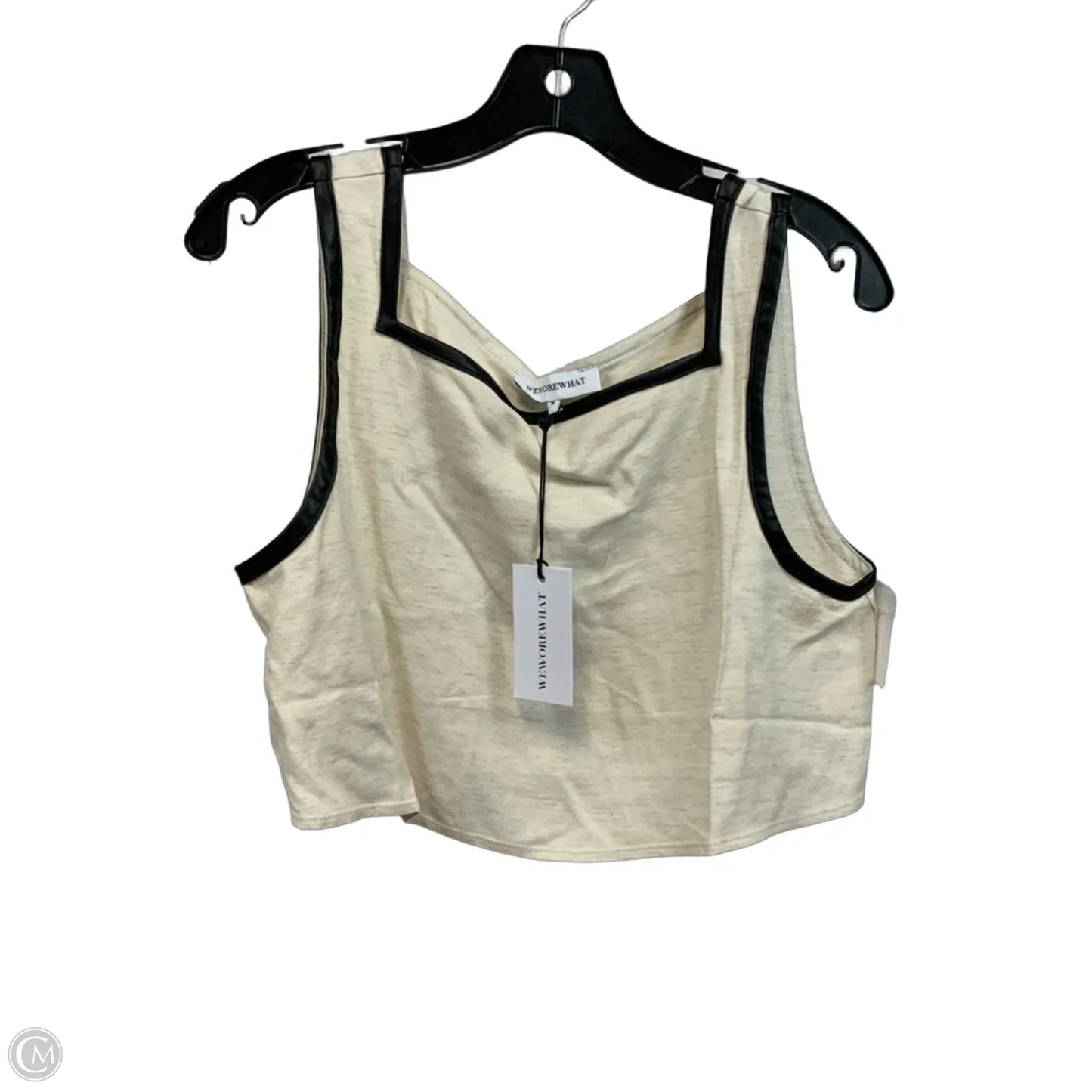 Top Sleeveless By WEWOREWHAT In Cream, Size: M