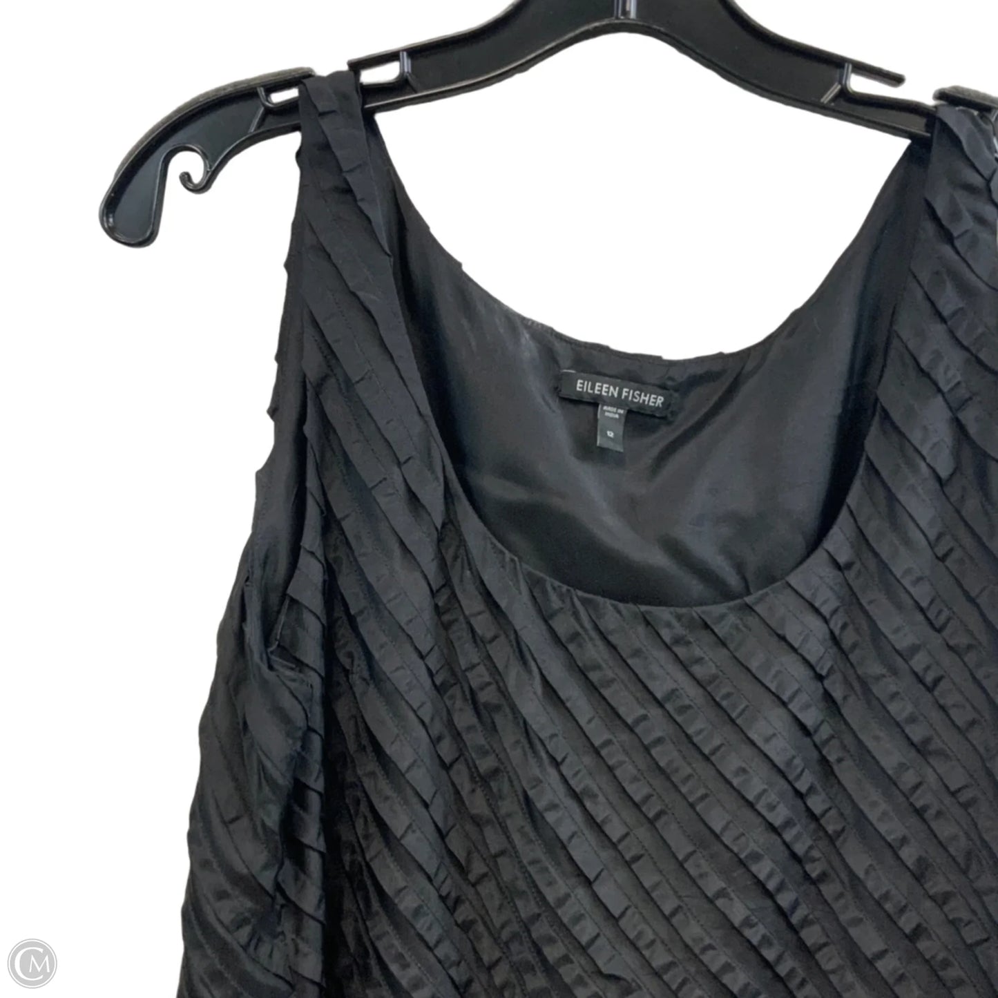Dress Casual Short By Eileen Fisher In Black, Size: L