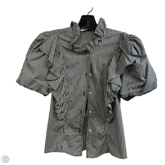 Blouse Short Sleeve By Hunter Bell In Black, Size: Xs