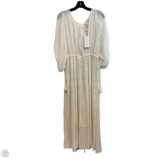 Dress Casual Maxi By LOVESHACKFANCY In Cream, Size: S