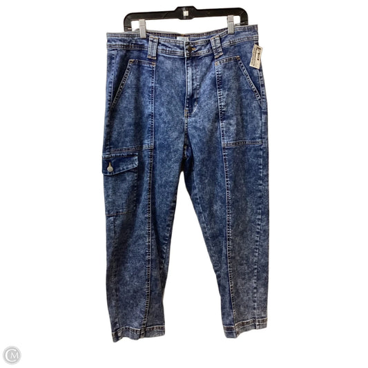 Jeans Straight By Time And Tru In Blue Denim, Size: Xl