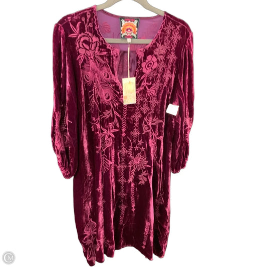 Dress Casual Short By Johnny Was In Purple, Size: M