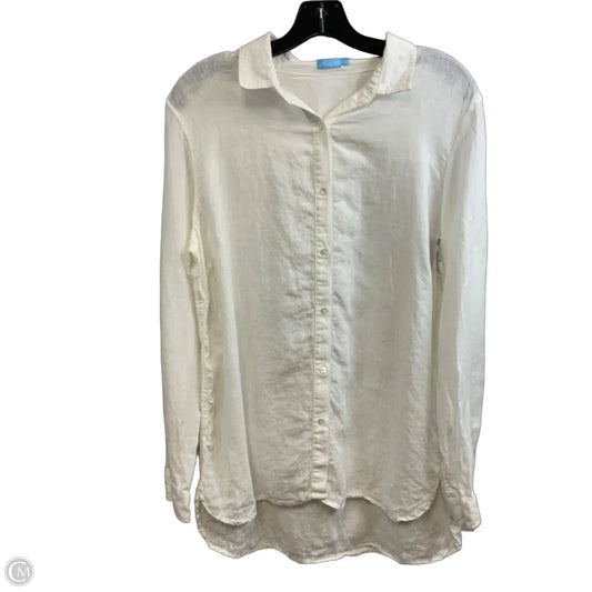 Blouse Long Sleeve By J Mclaughlin In White, Size: L