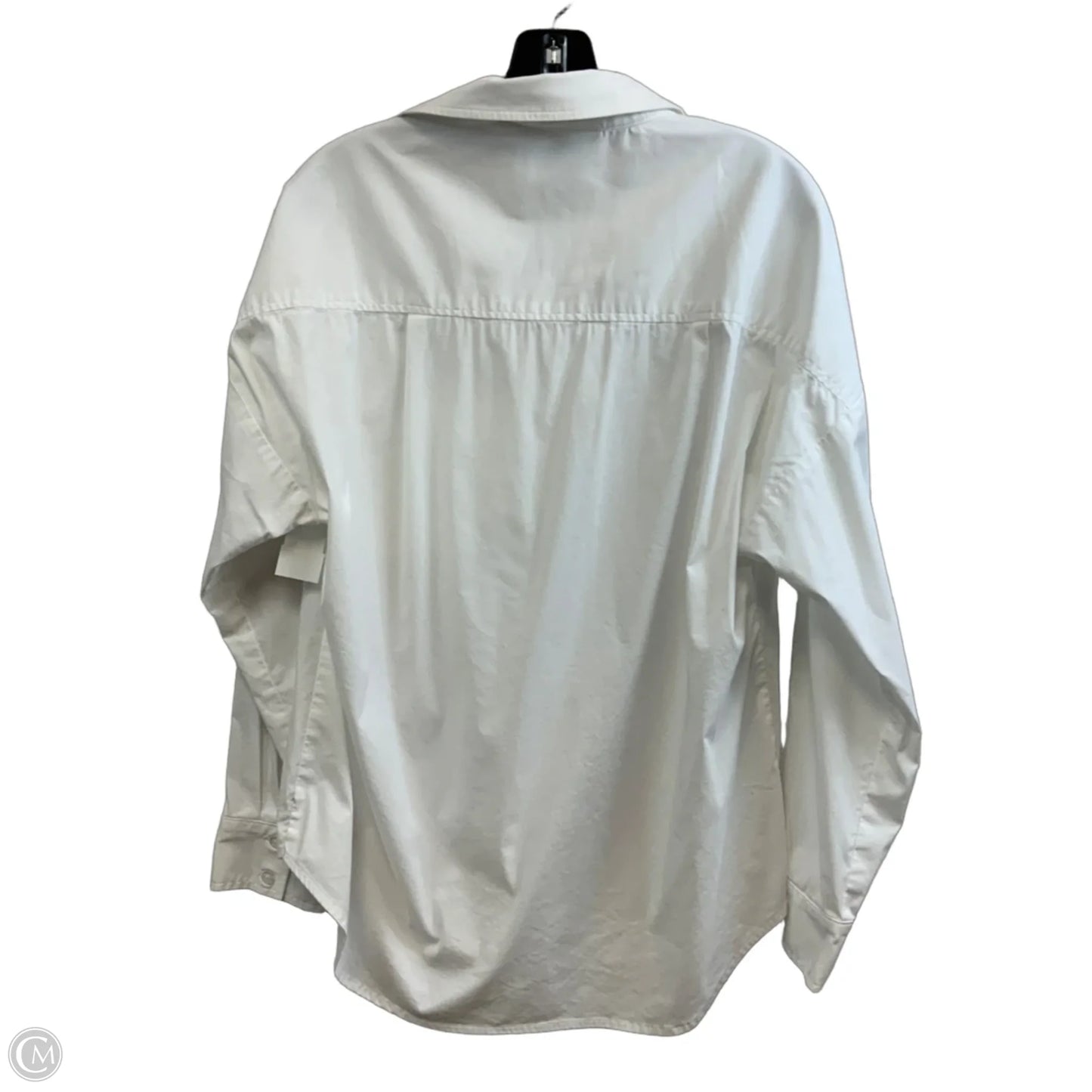 Blouse Long Sleeve By FINLEY In White, Size: M