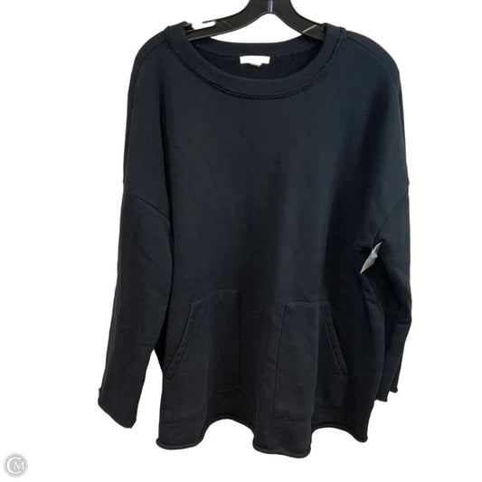 Sweatshirt Crewneck By Eileen Fisher In Black, Size: S