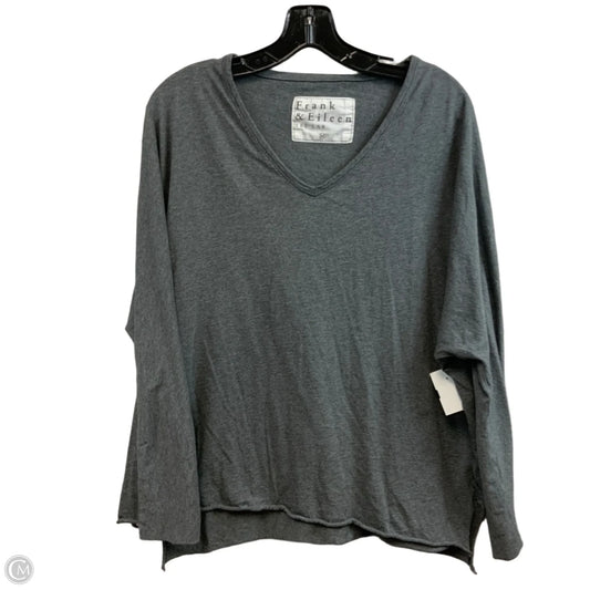 Top Long Sleeve By Frank And Eileen In Grey, Size: M
