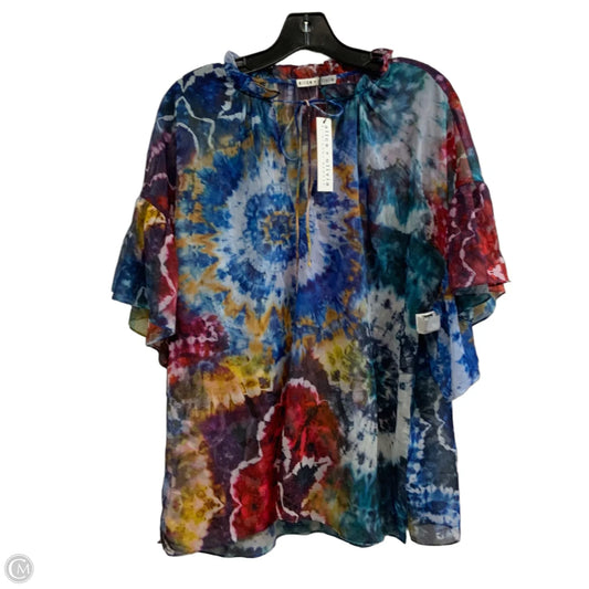 Blouse Long Sleeve By Frame In Blue, Size: L