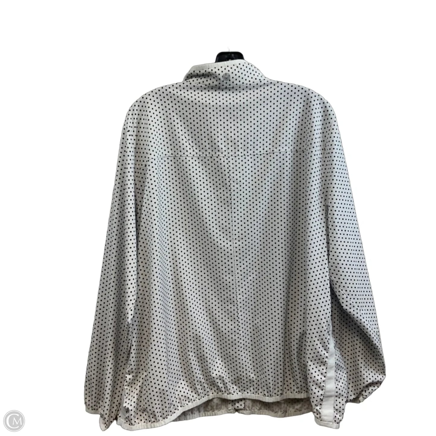 Jacket Windbreaker By Talbots In White, Size: 2x